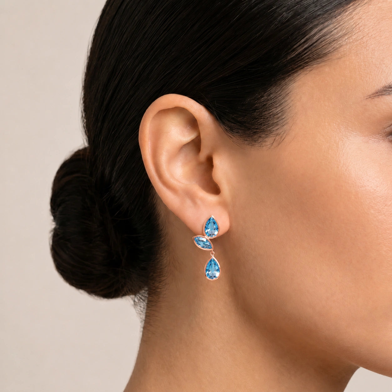 Rose Gold Blue Topaz — Ermellina