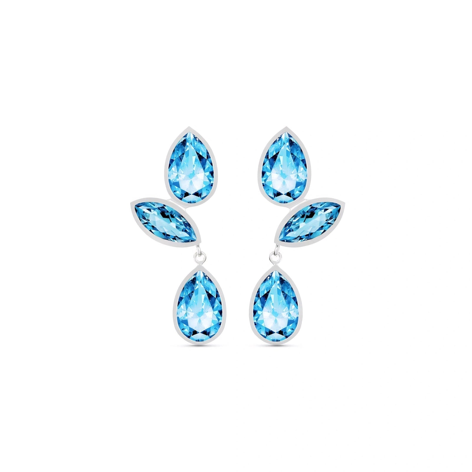 White Gold Blue Topaz — Ermellina