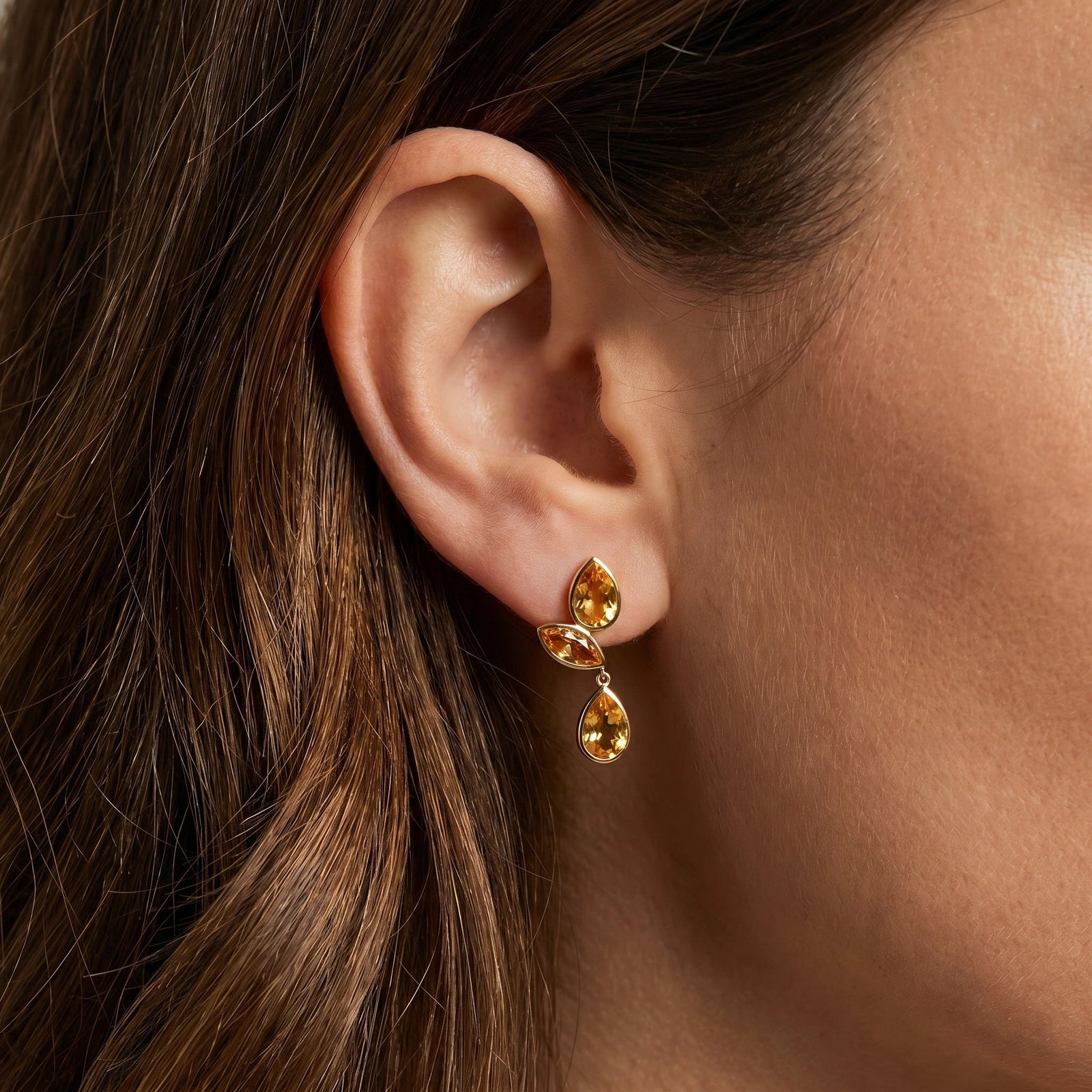 Yellow Gold Citrine — Ermellina