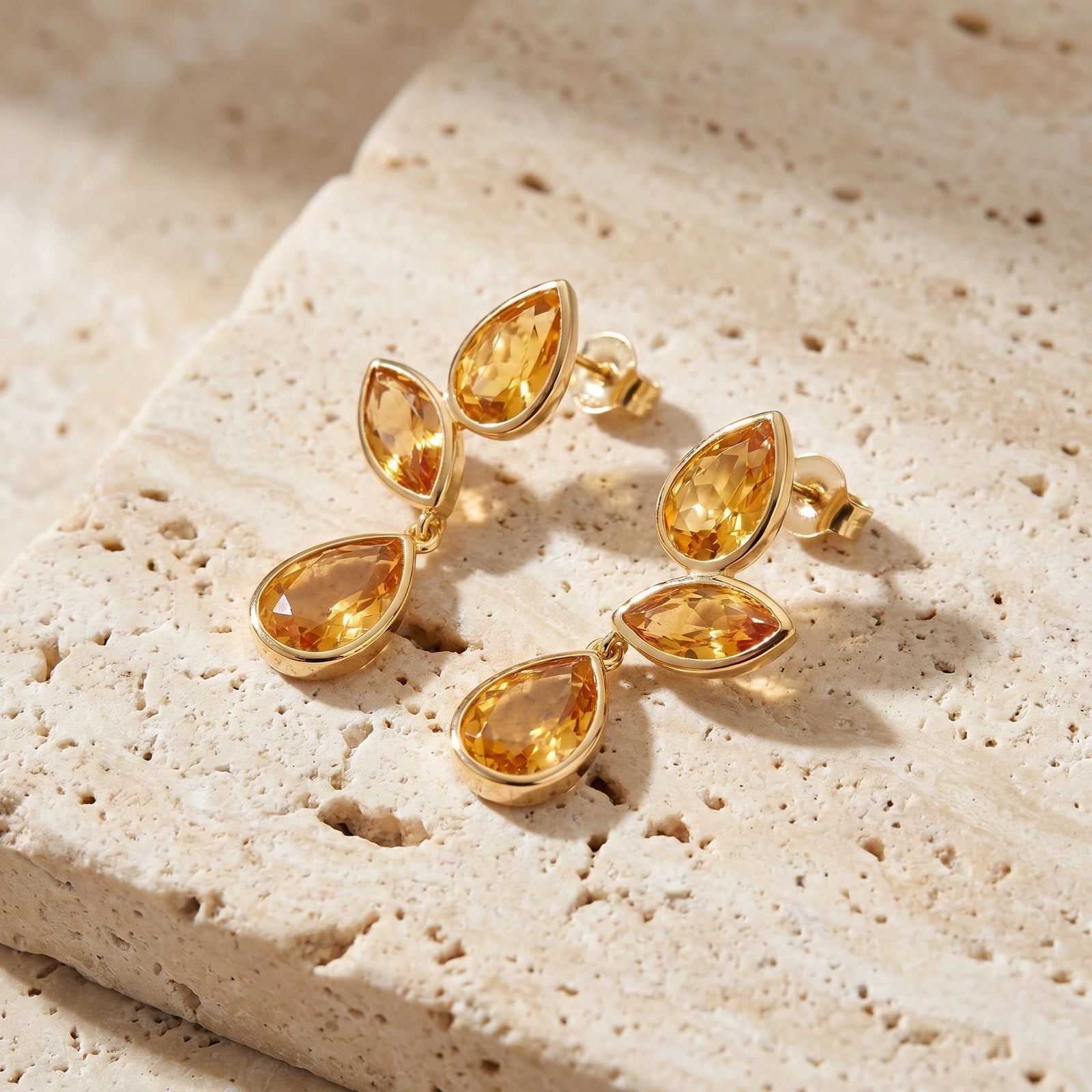 Yellow Gold Citrine — Ermellina