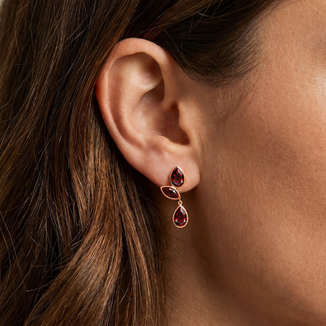 Rose Gold Garnet — Ermellina