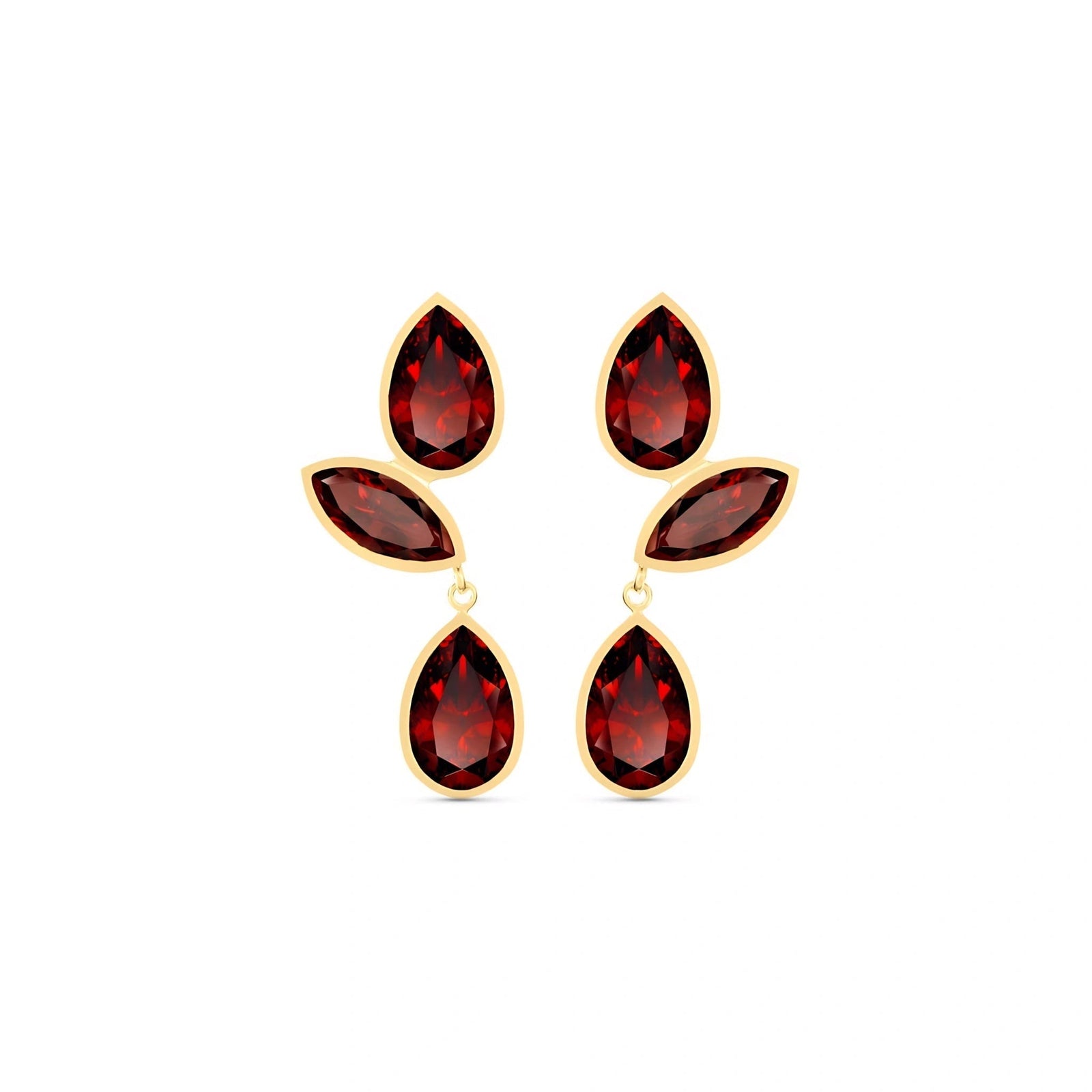 Yellow Gold Garnet — Ermellina