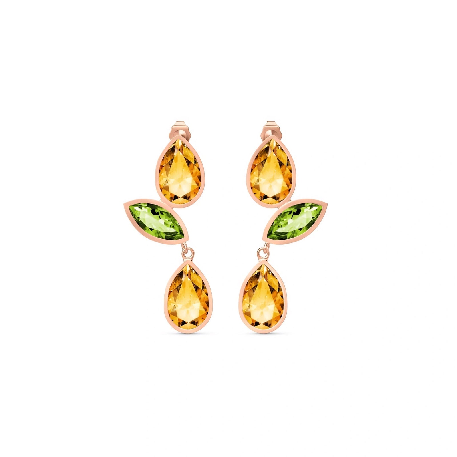 Rose Gold Peridot & Citrine — Ermellina