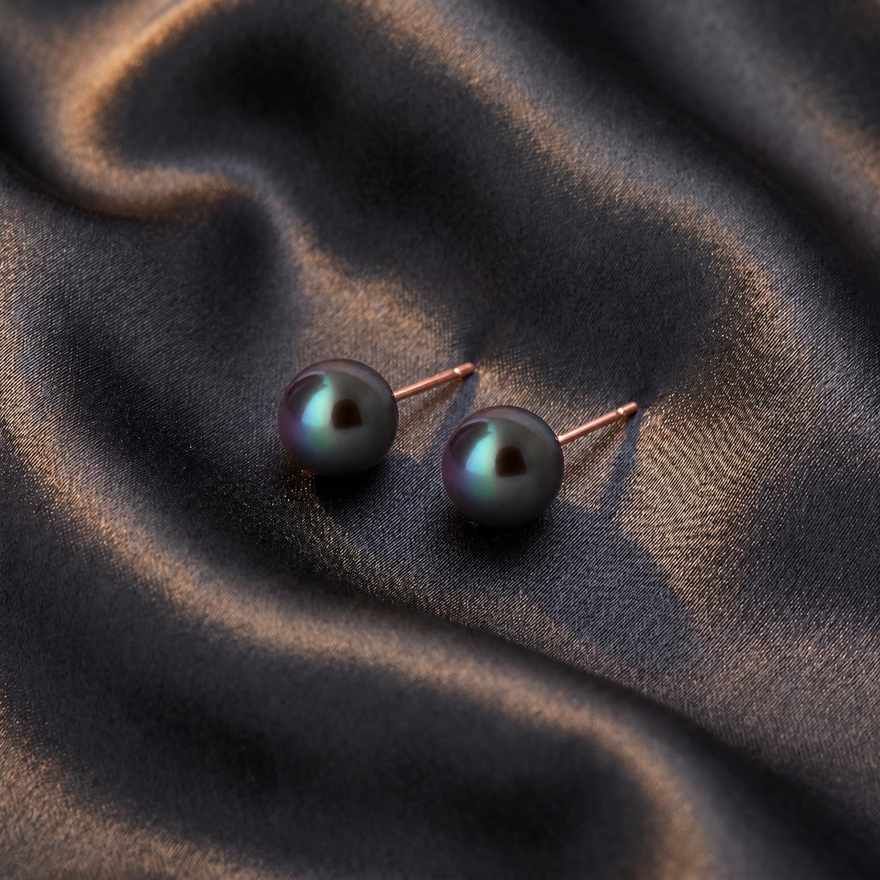 Rose Gold Heritage Earrings Pearl 10K — Ermenegilda