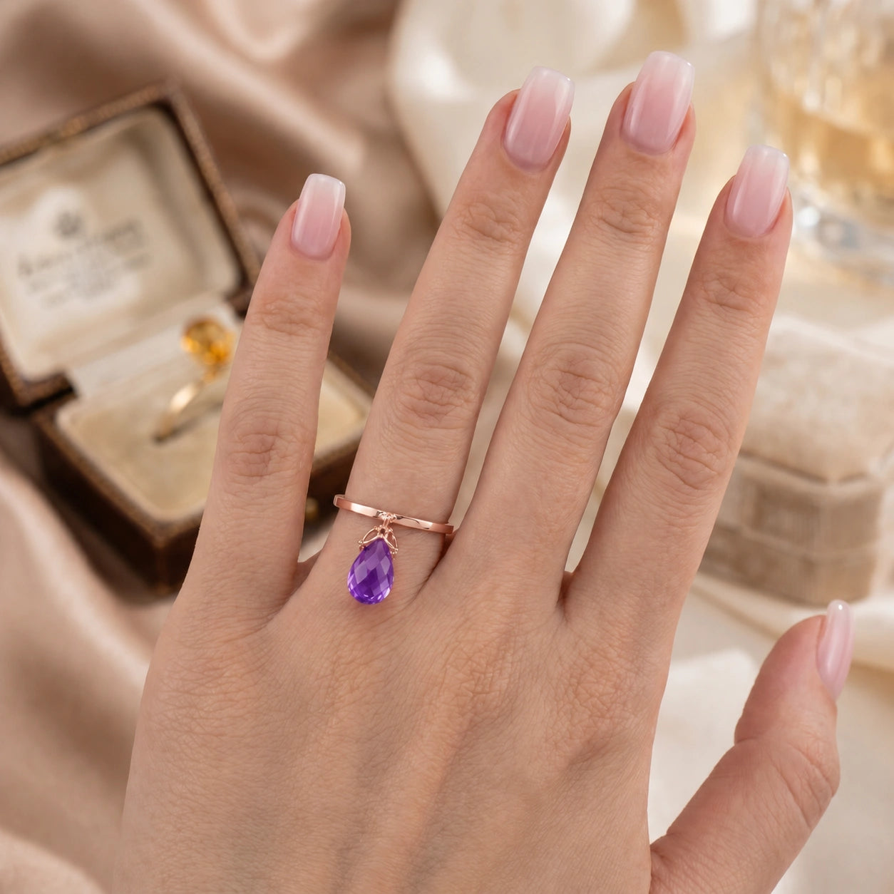 Rose Gold Amethyst — Demetra