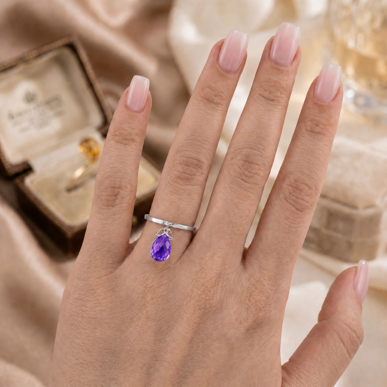 White Gold Amethyst — Demetra