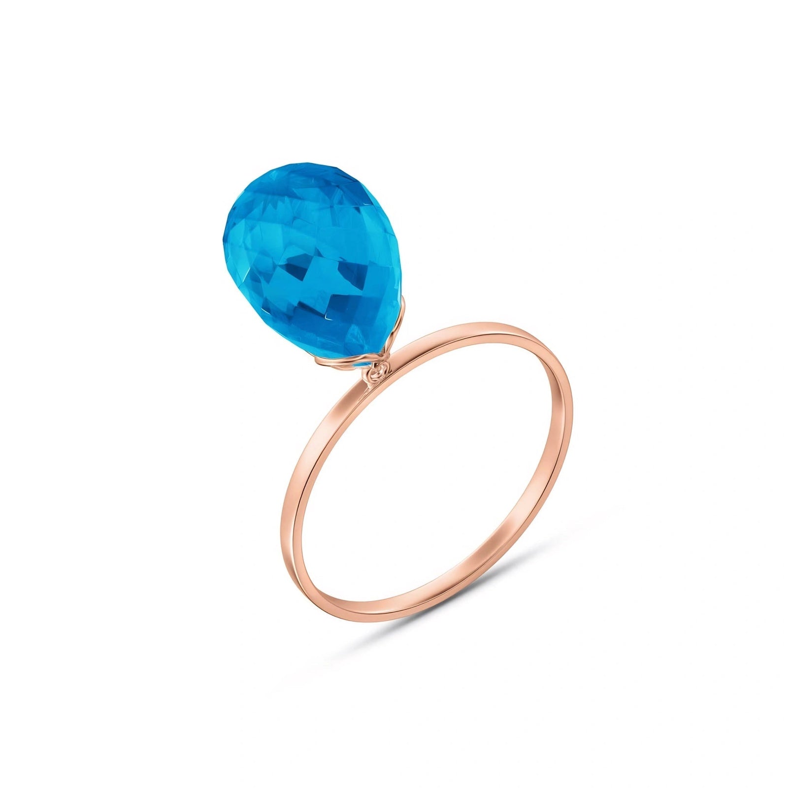 Rose Gold Blue Topaz — Demetra