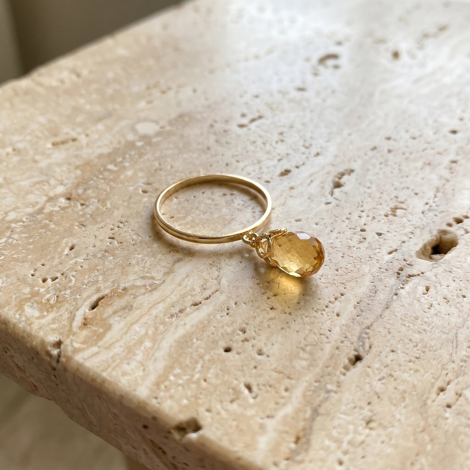 Yellow Gold Citrine — Demetra