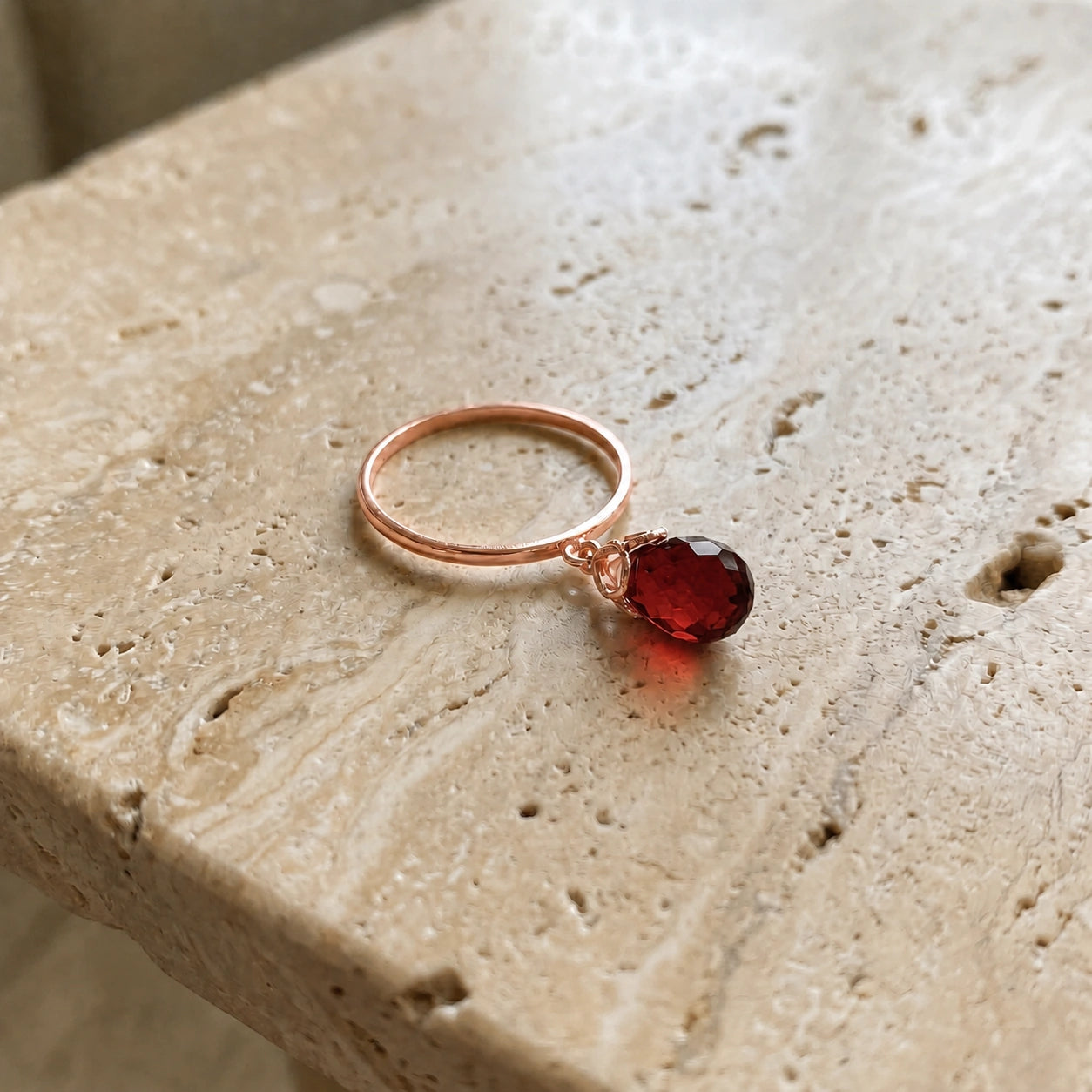 Rose Gold Garnet — Demetra