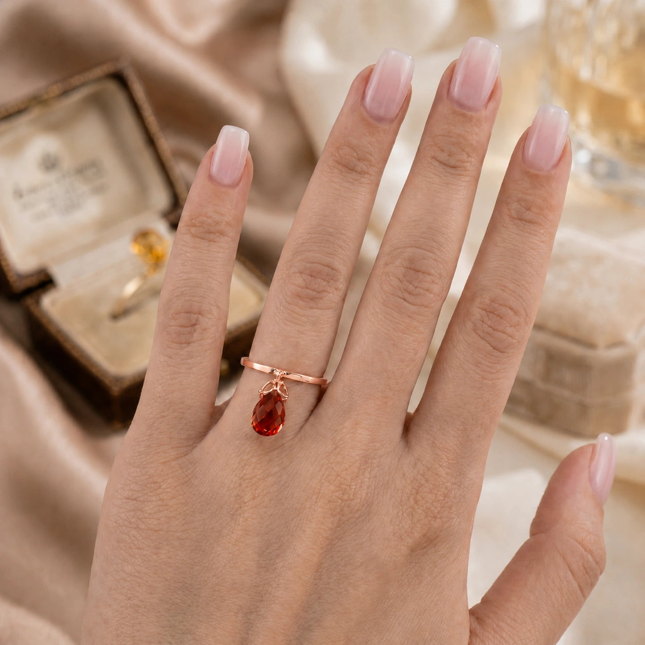 Rose Gold Garnet — Demetra