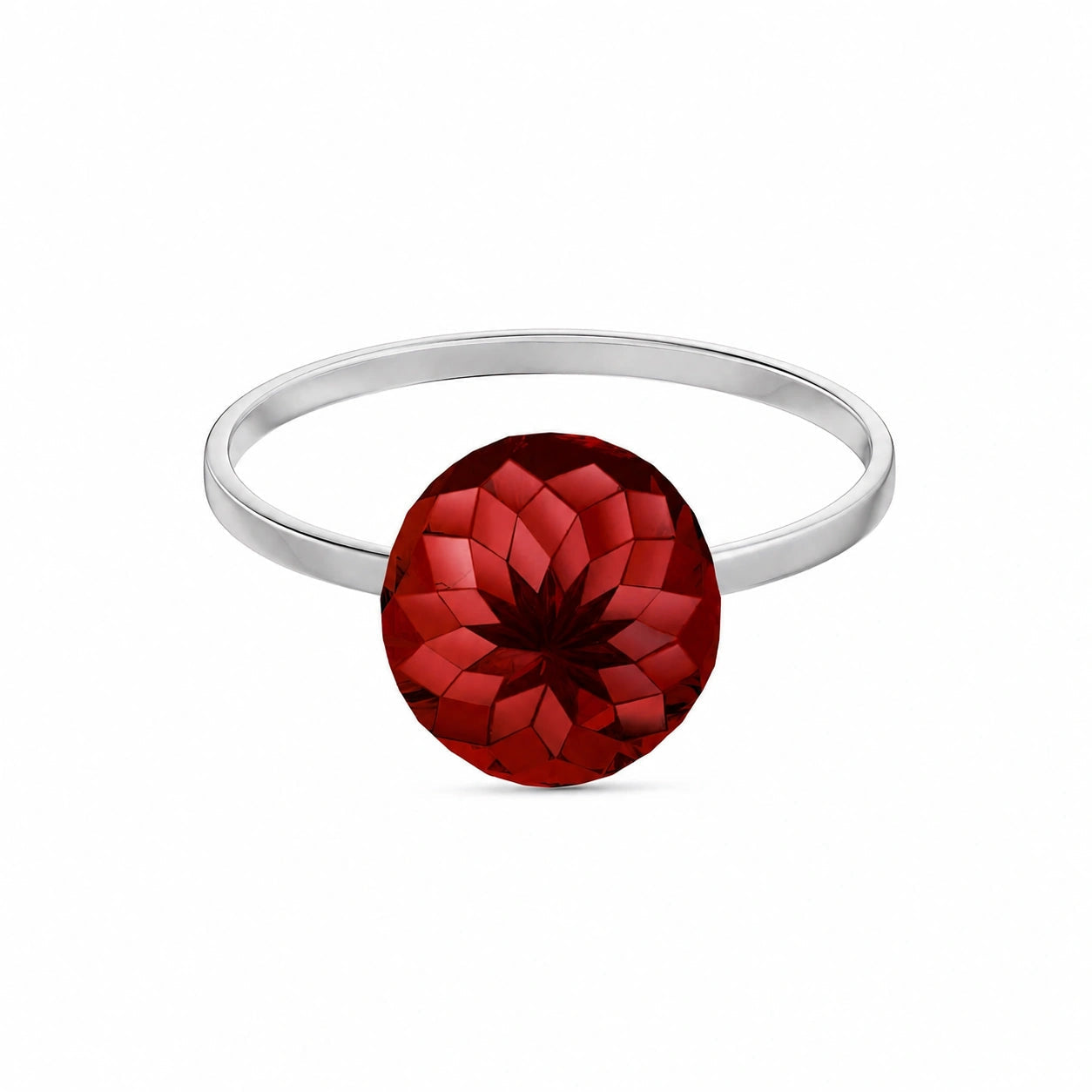 White Gold Garnet — Demetra