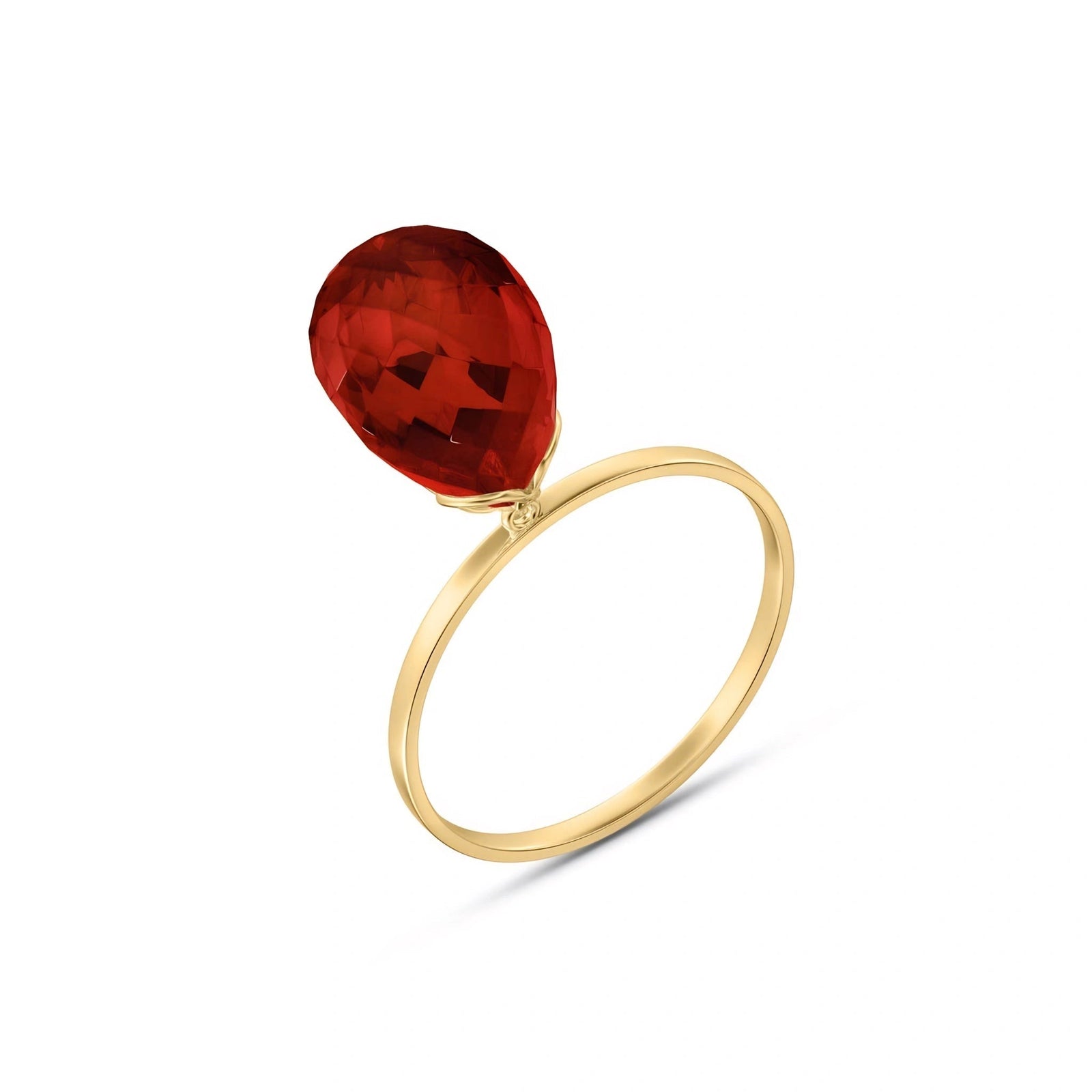 Yellow Gold Garnet — Demetra