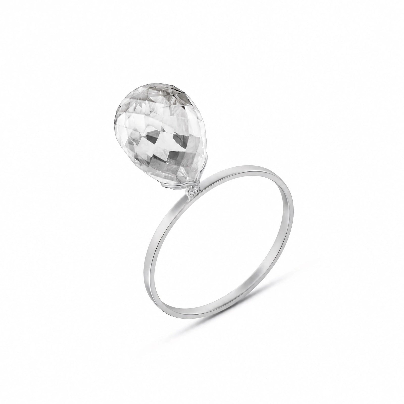 White Gold White Topaz — Demetra