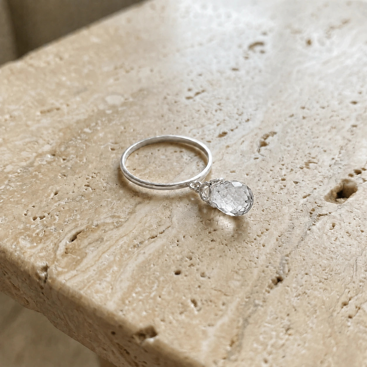 White Gold White Topaz — Demetra