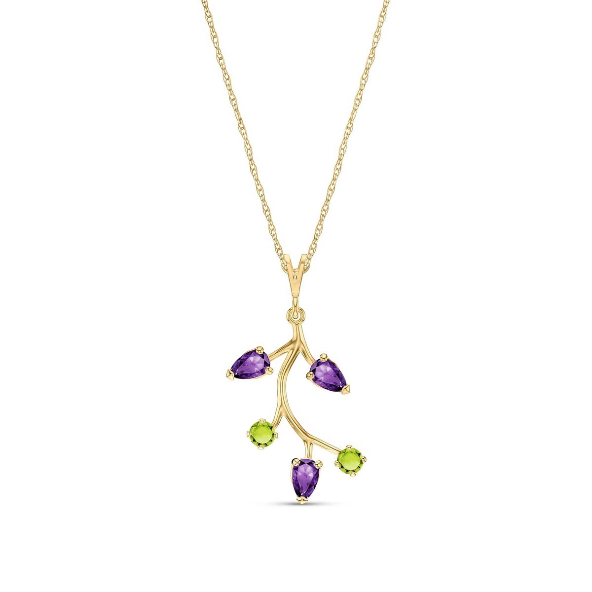 Yellow Gold Necklace Opal 10K — Nadia