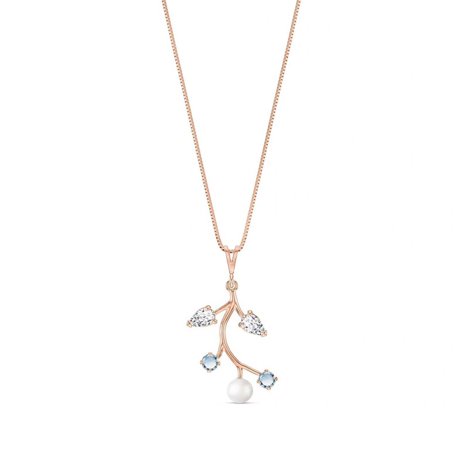 Rose Gold Necklace Peridot 10K — Nadia