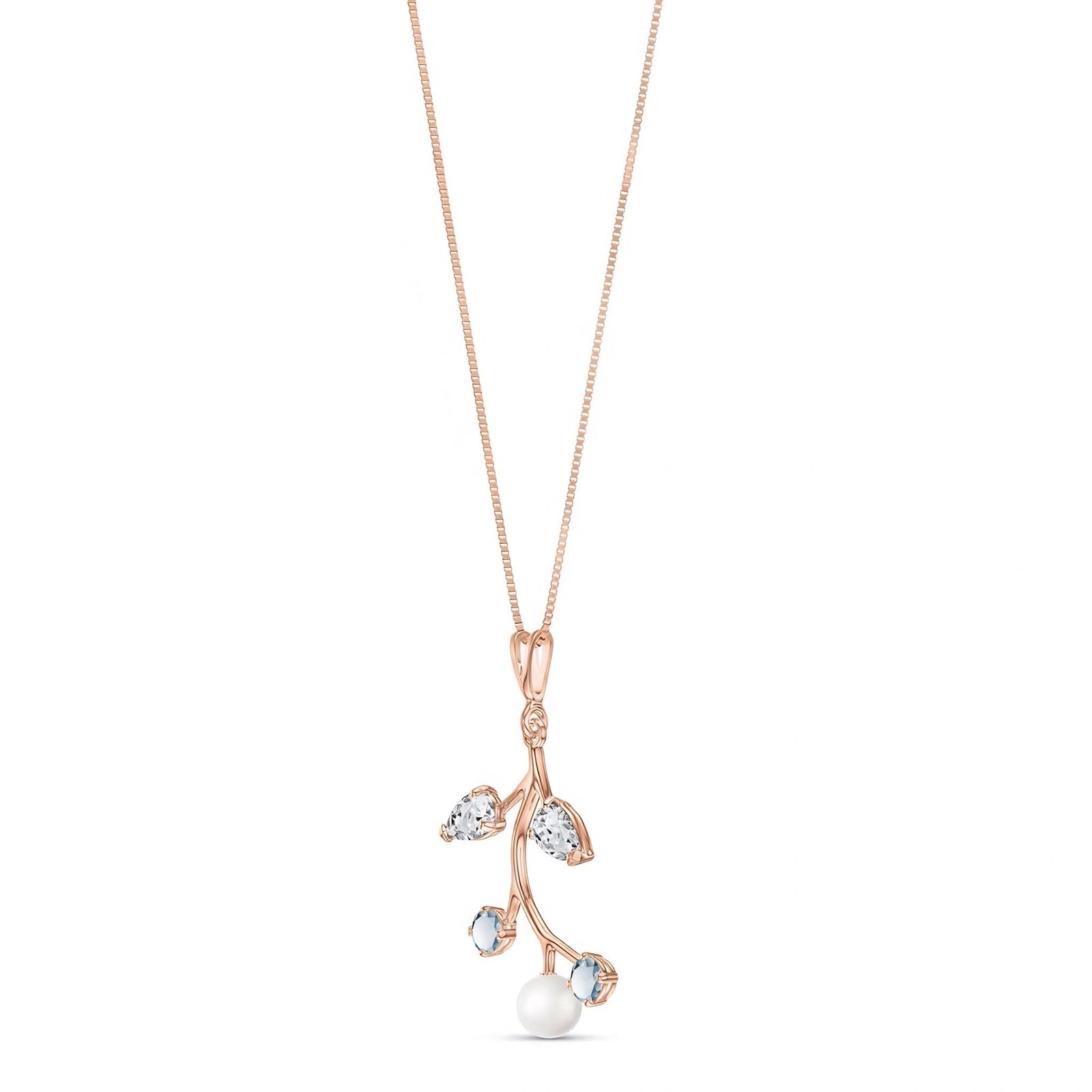 Rose Gold Necklace Peridot 10K — Nadia