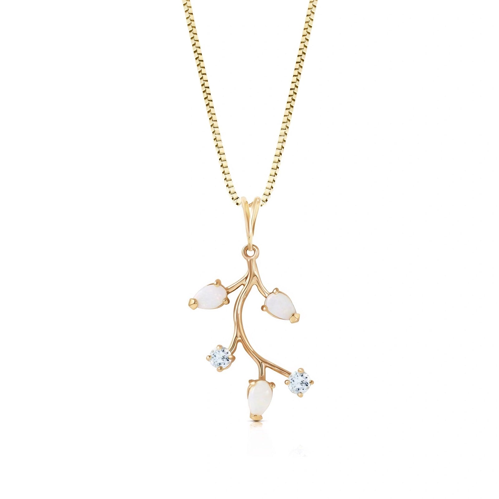Yellow Gold Necklace Peridot 10K — Nadia