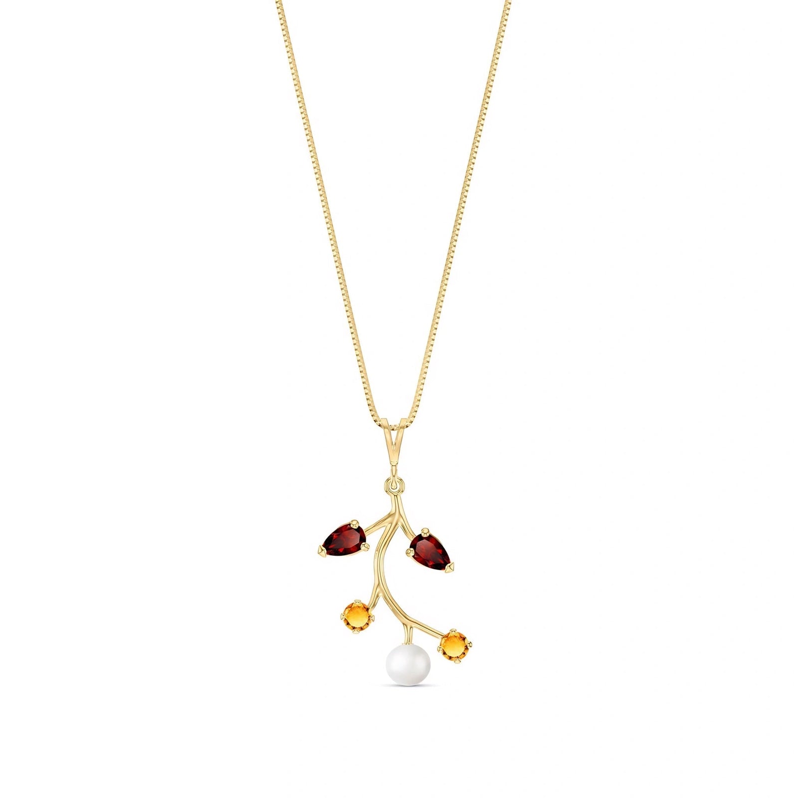 Yellow Gold Necklace Peridot 10K — Nadia