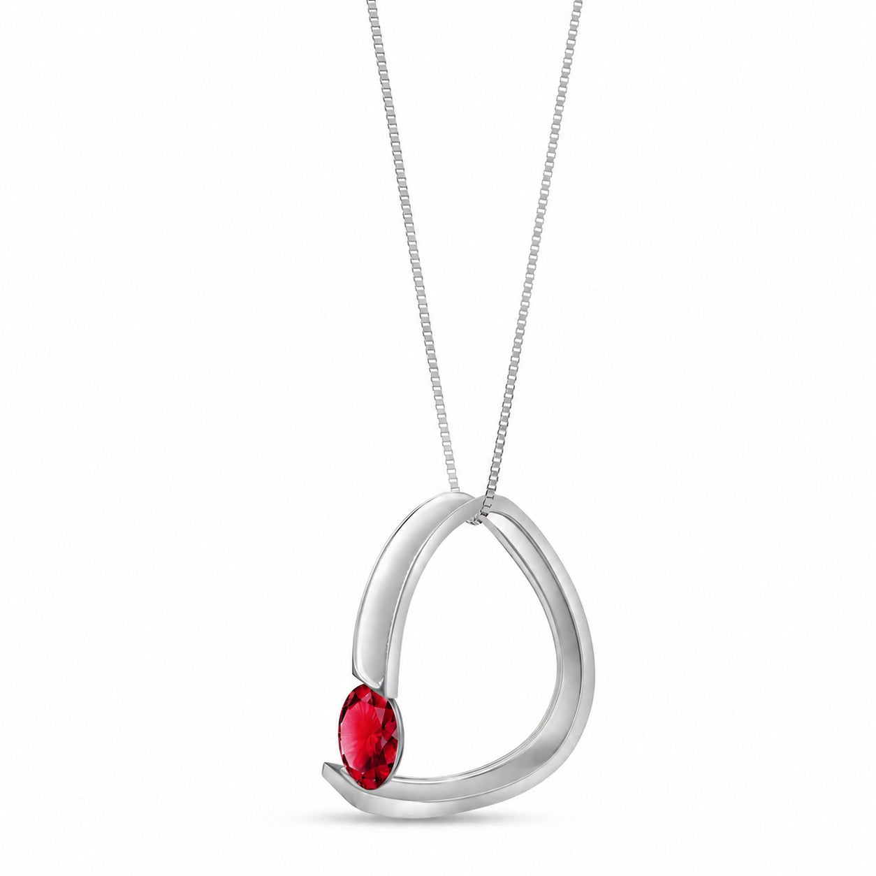 White Gold Aura Pendant Necklace Peridot 10K — Gioia