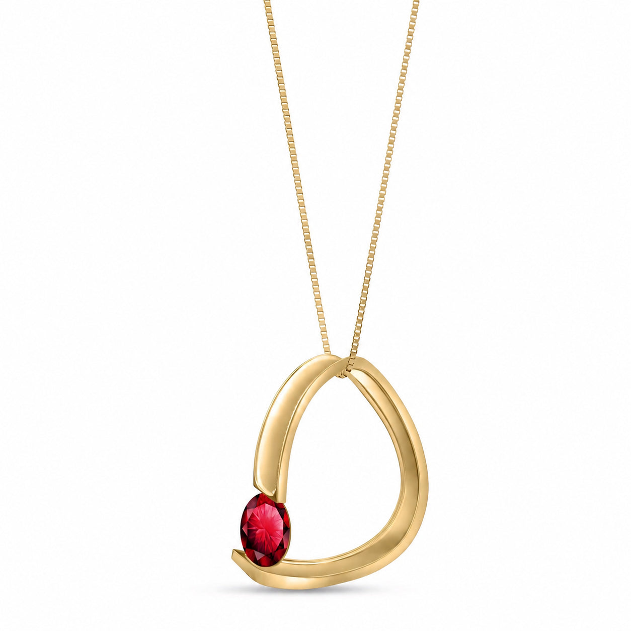 Yellow Gold Aura Pendant Necklace Peridot 10K — Gioia