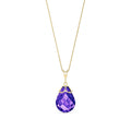 Yellow Gold Belle Necklace Amethyst 10K — Fioretta