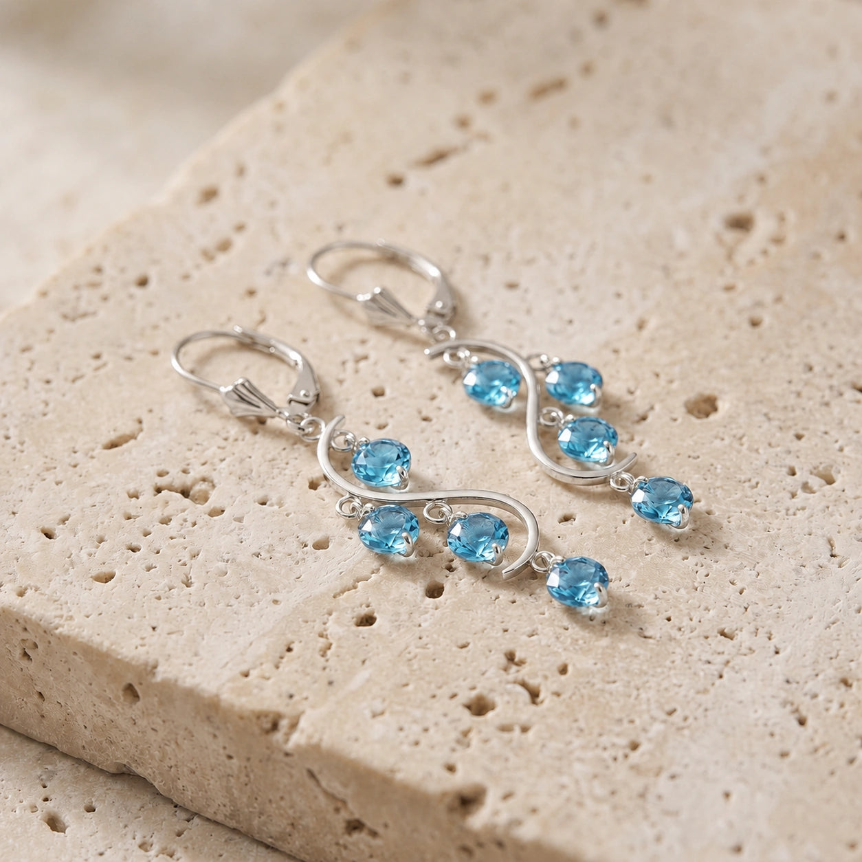 White Gold Blue Topaz — Mariaallegra