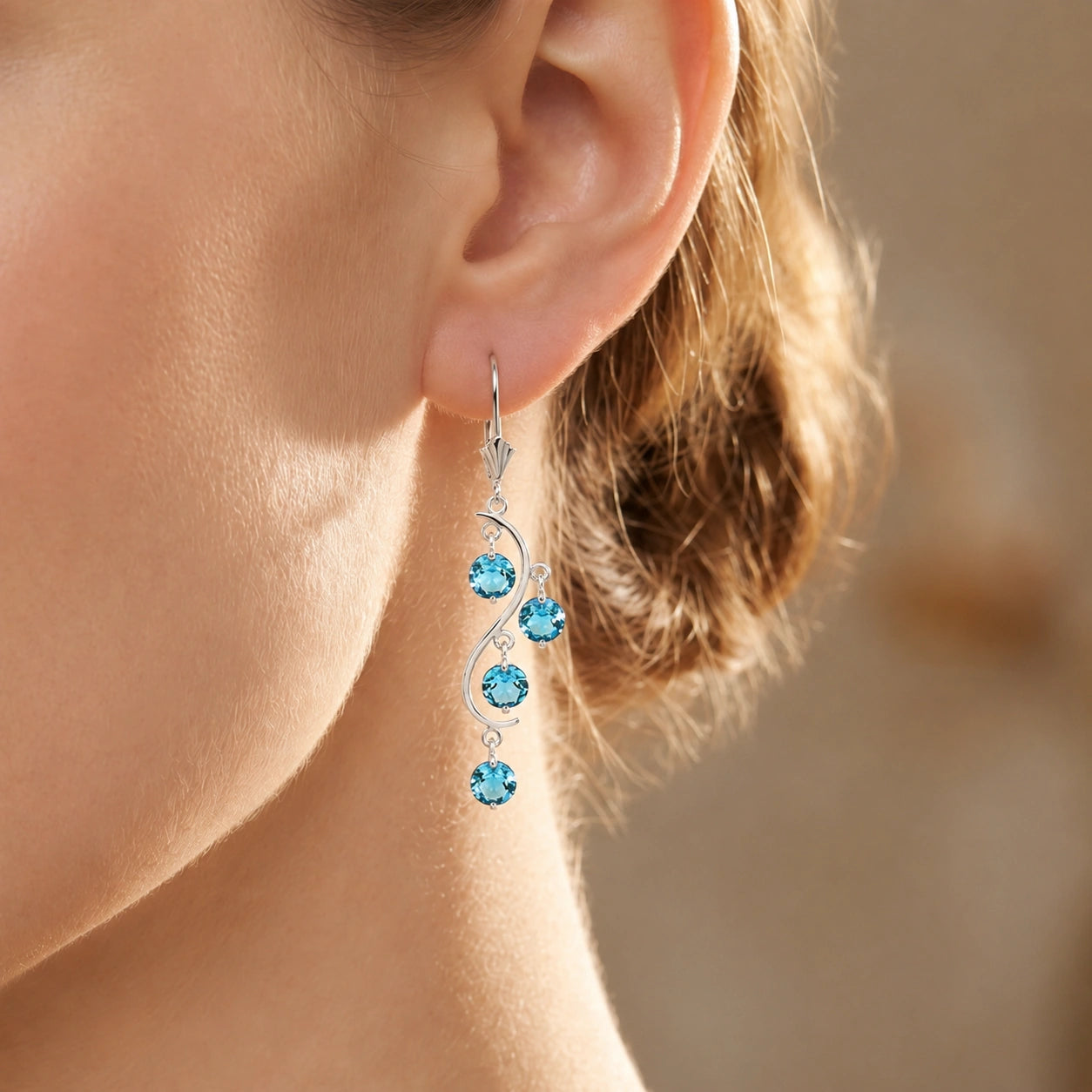 White Gold Blue Topaz — Mariaallegra