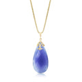 Yellow Gold Blue Chalcedony — Euridice