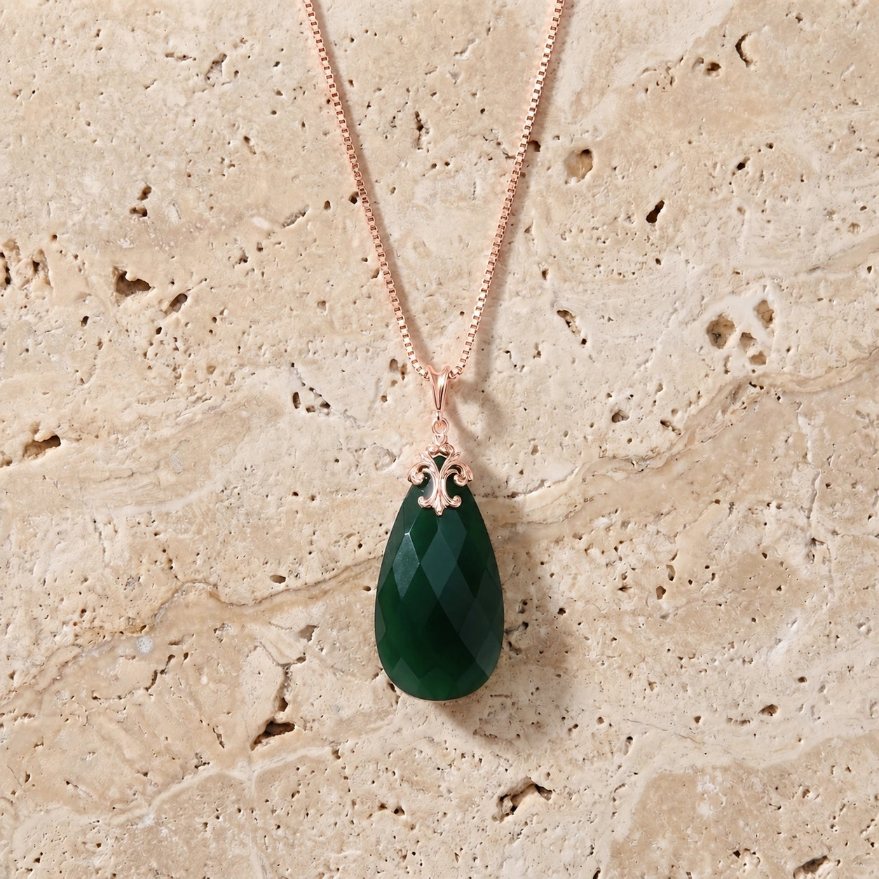 Rose Gold Green Chalcedony — Euridice