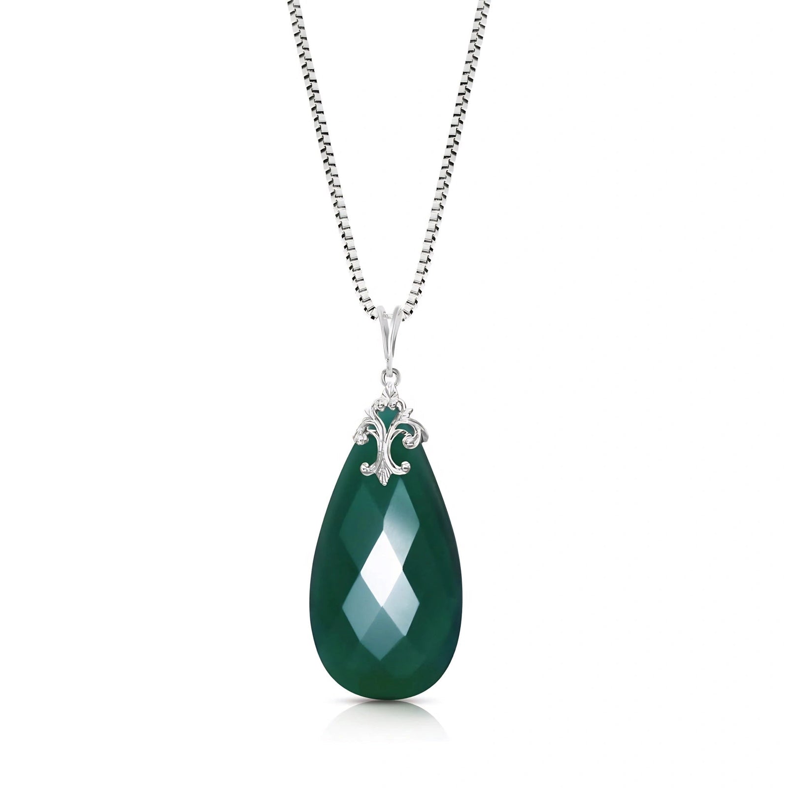 White Gold Green Chalcedony — Euridice