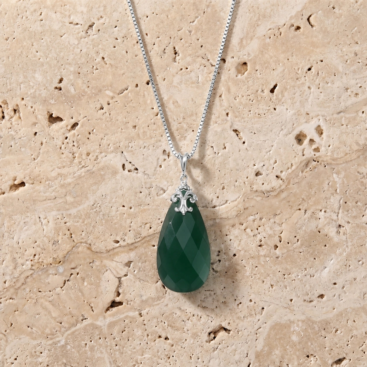 White Gold Green Chalcedony — Euridice