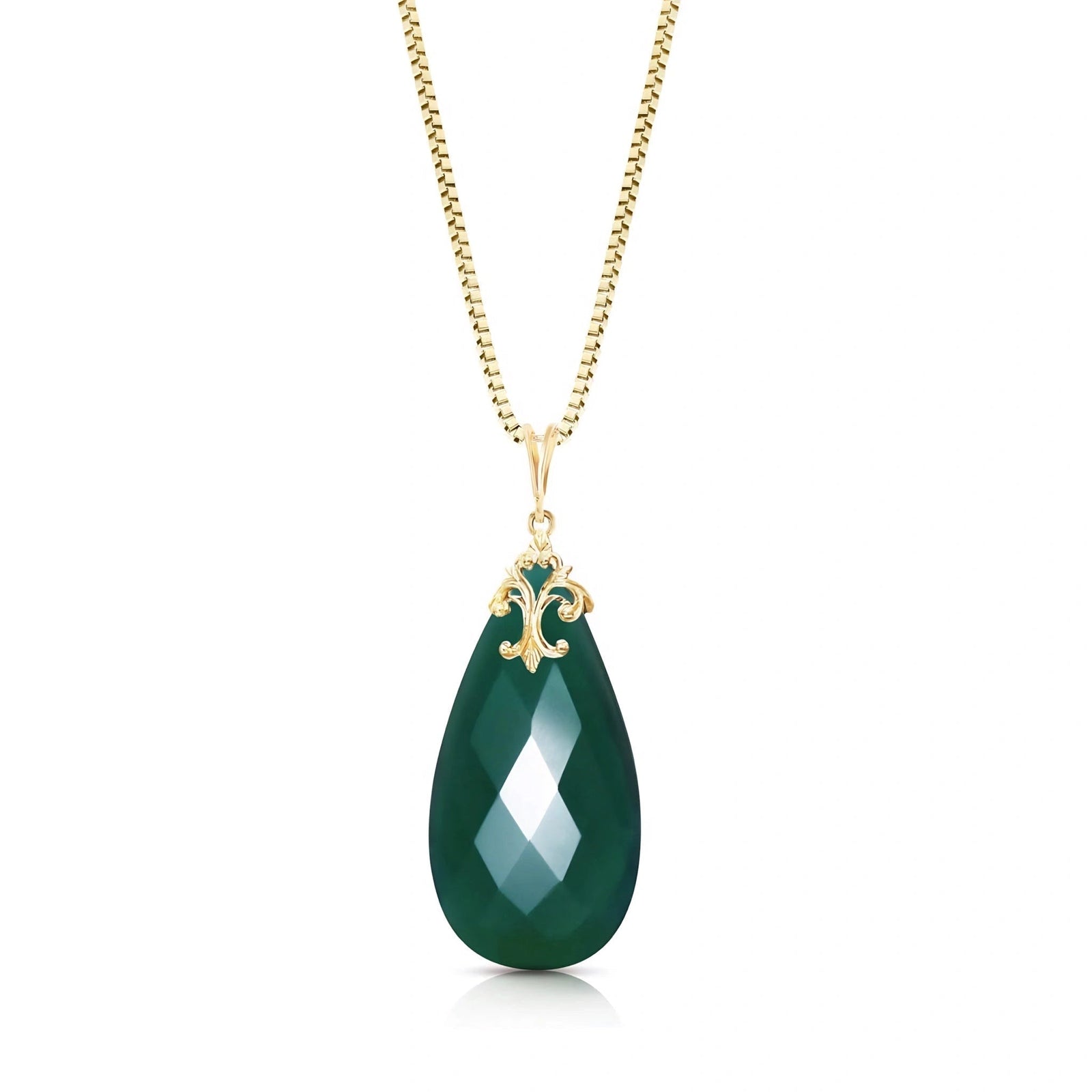 Yellow Gold Green Chalcedony — Euridice