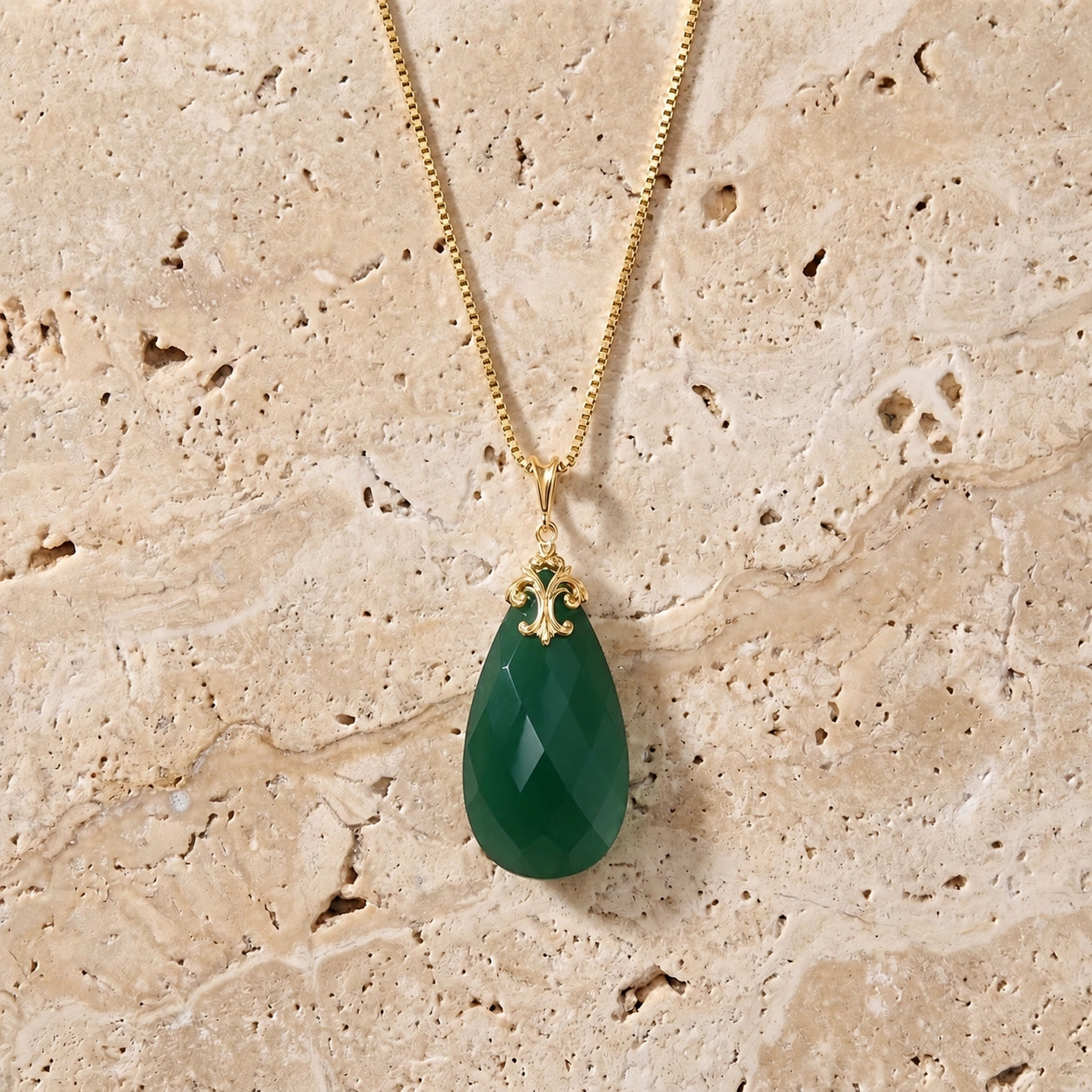 Yellow Gold Green Chalcedony — Euridice