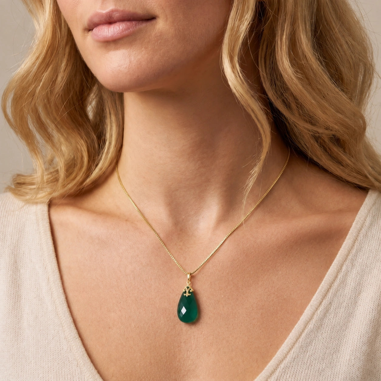 Yellow Gold Green Chalcedony — Euridice
