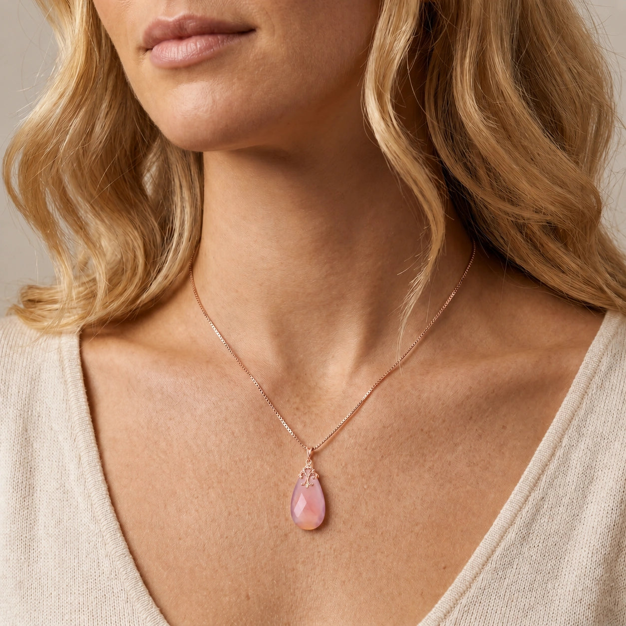 Rose Gold Pink Chalcedony — Euridice