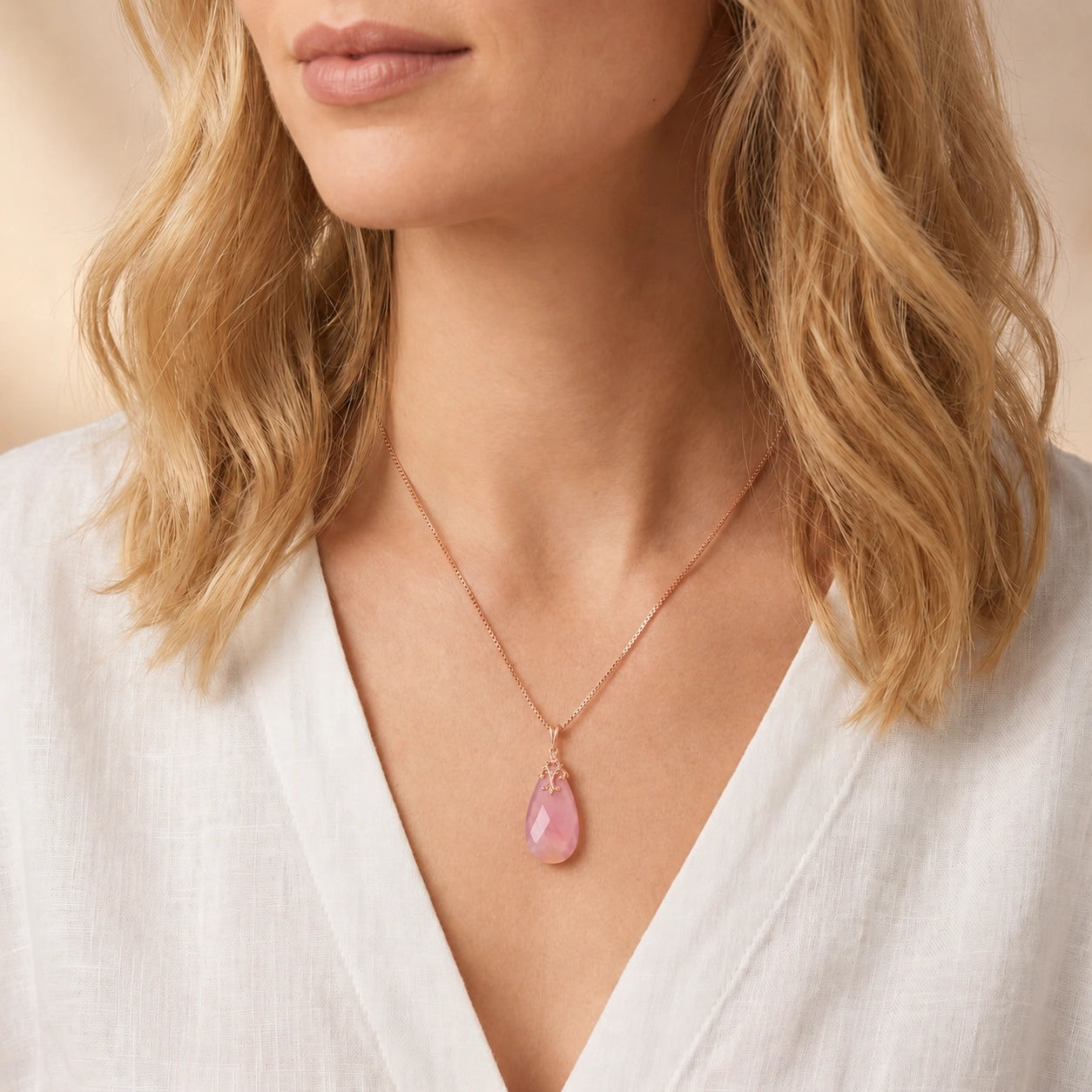 Rose Gold Pink Chalcedony — Euridice