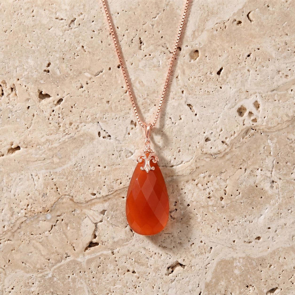 Rose Gold Red Chalcedony — Euridice