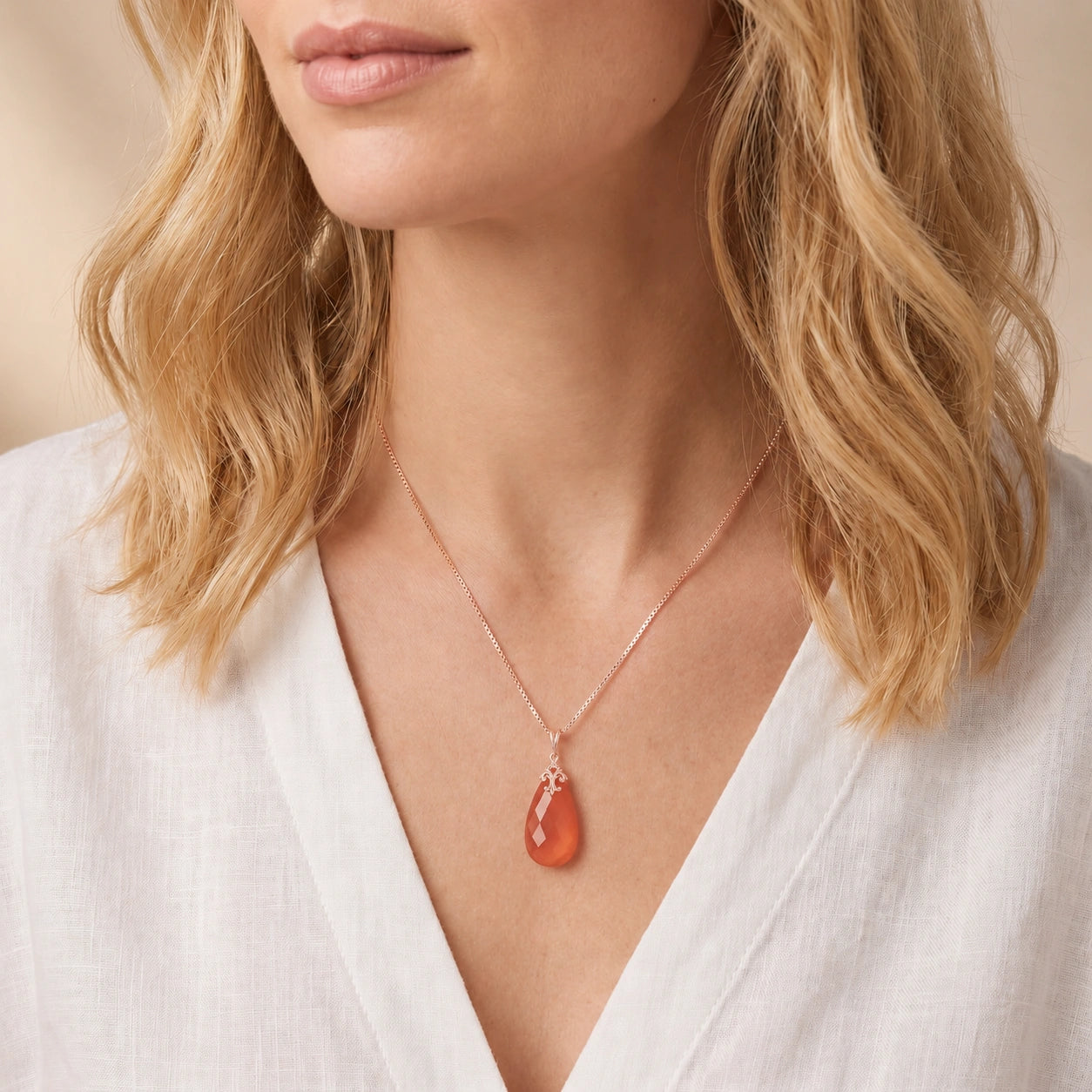 Rose Gold Red Chalcedony — Euridice