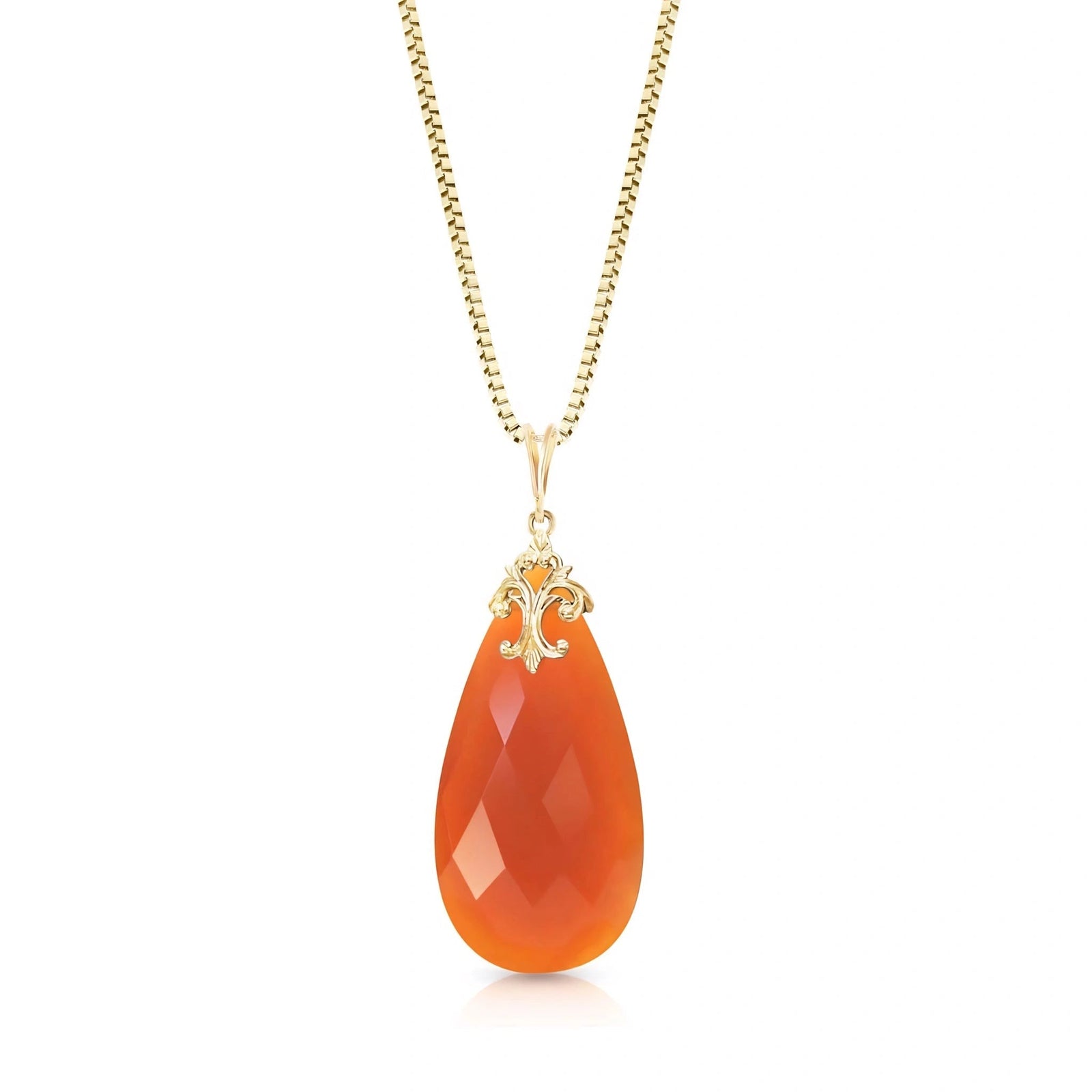 Yellow Gold Red Chalcedony — Euridice