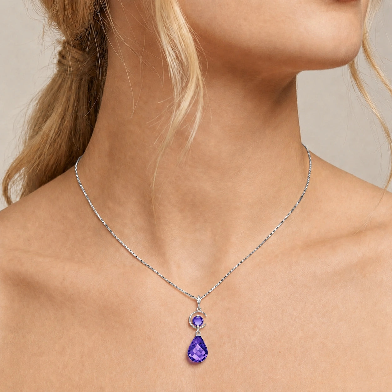 White Gold Amethyst — Ferdinanda
