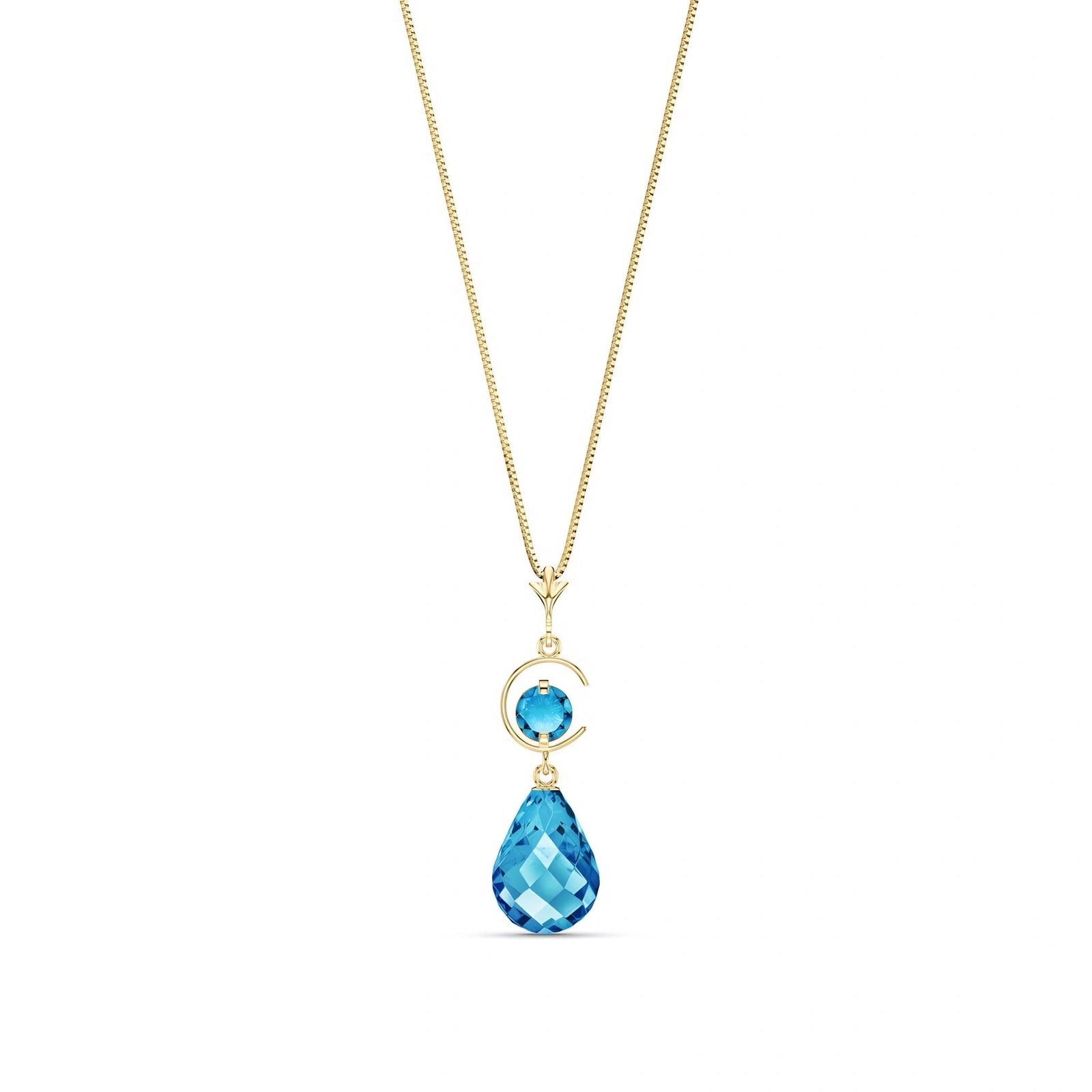 Yellow Gold Blue Topaz — Ferdinanda