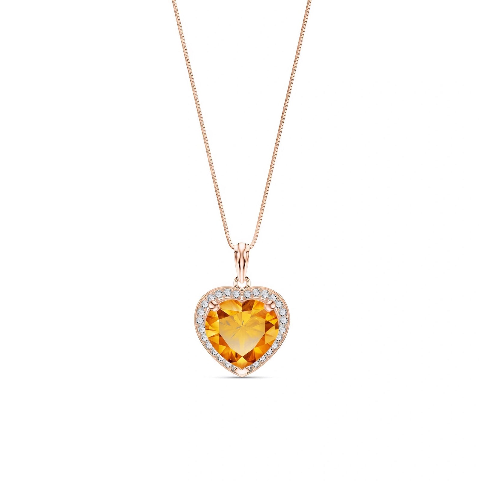 Rose Gold Citrine & Diamond — Filiberta