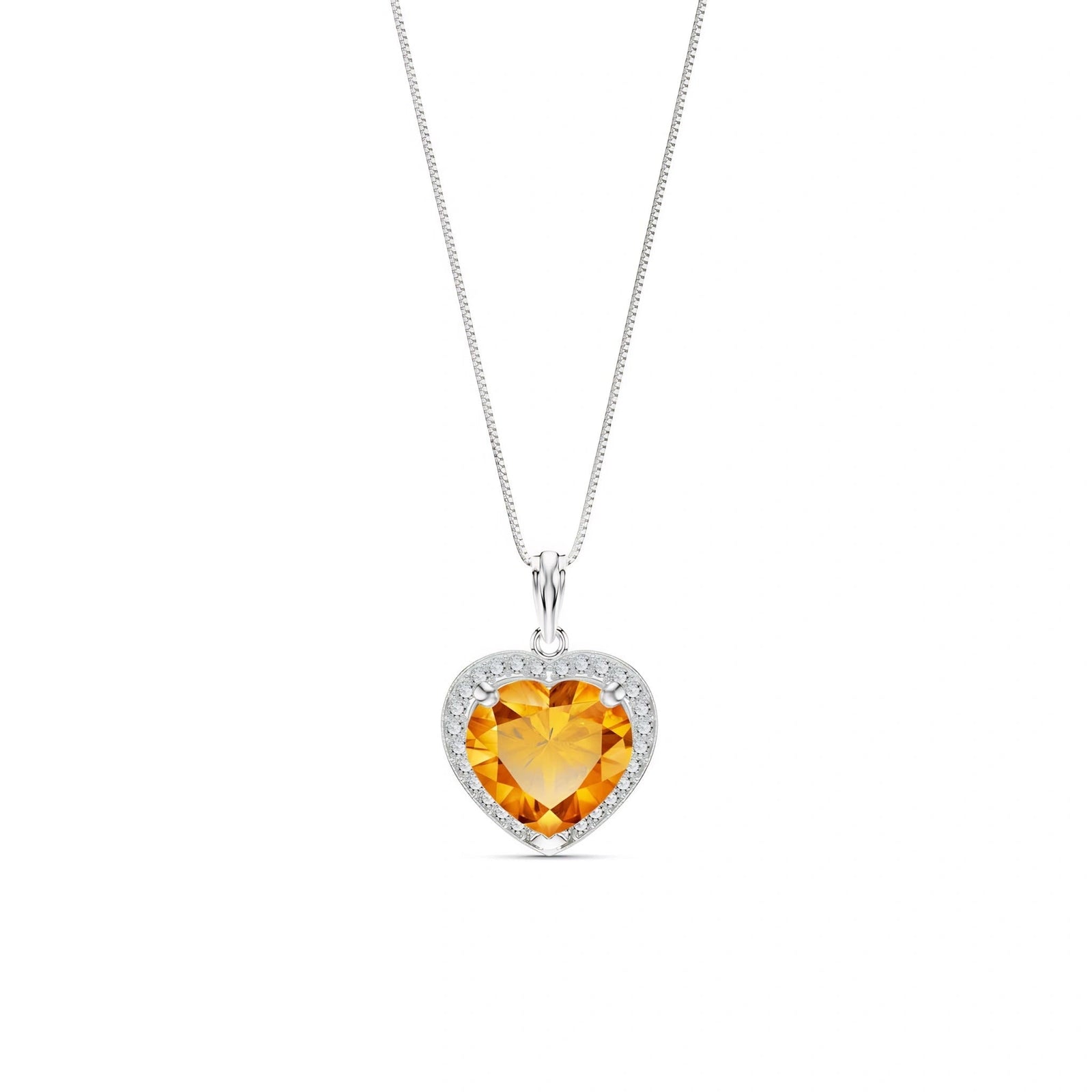 White Gold Citrine & Diamond — Filiberta