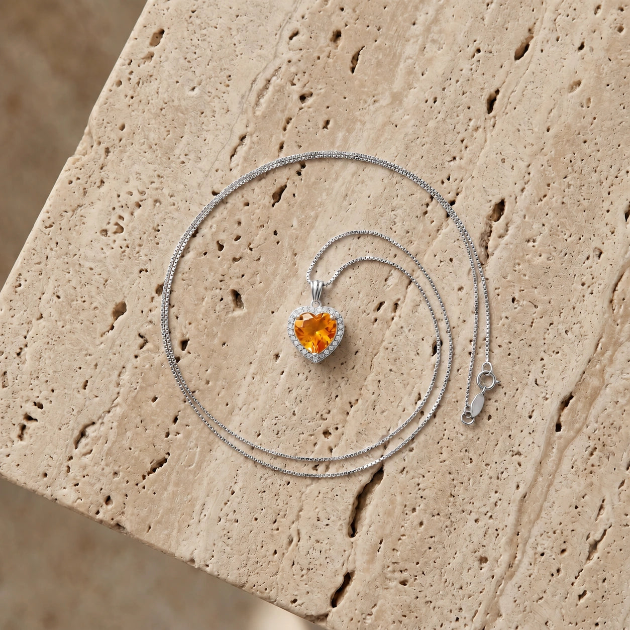 White Gold Citrine & Diamond — Filiberta
