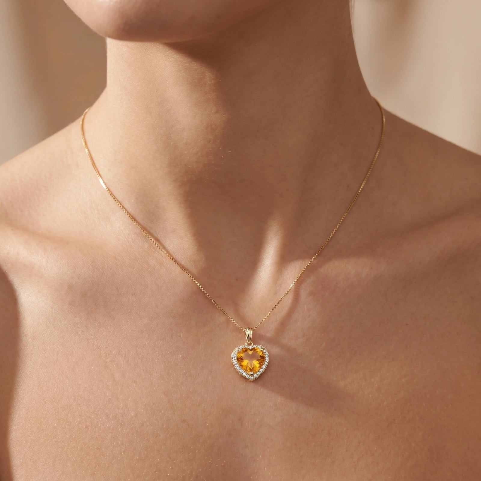 Yellow Gold Citrine & Diamond — Filiberta