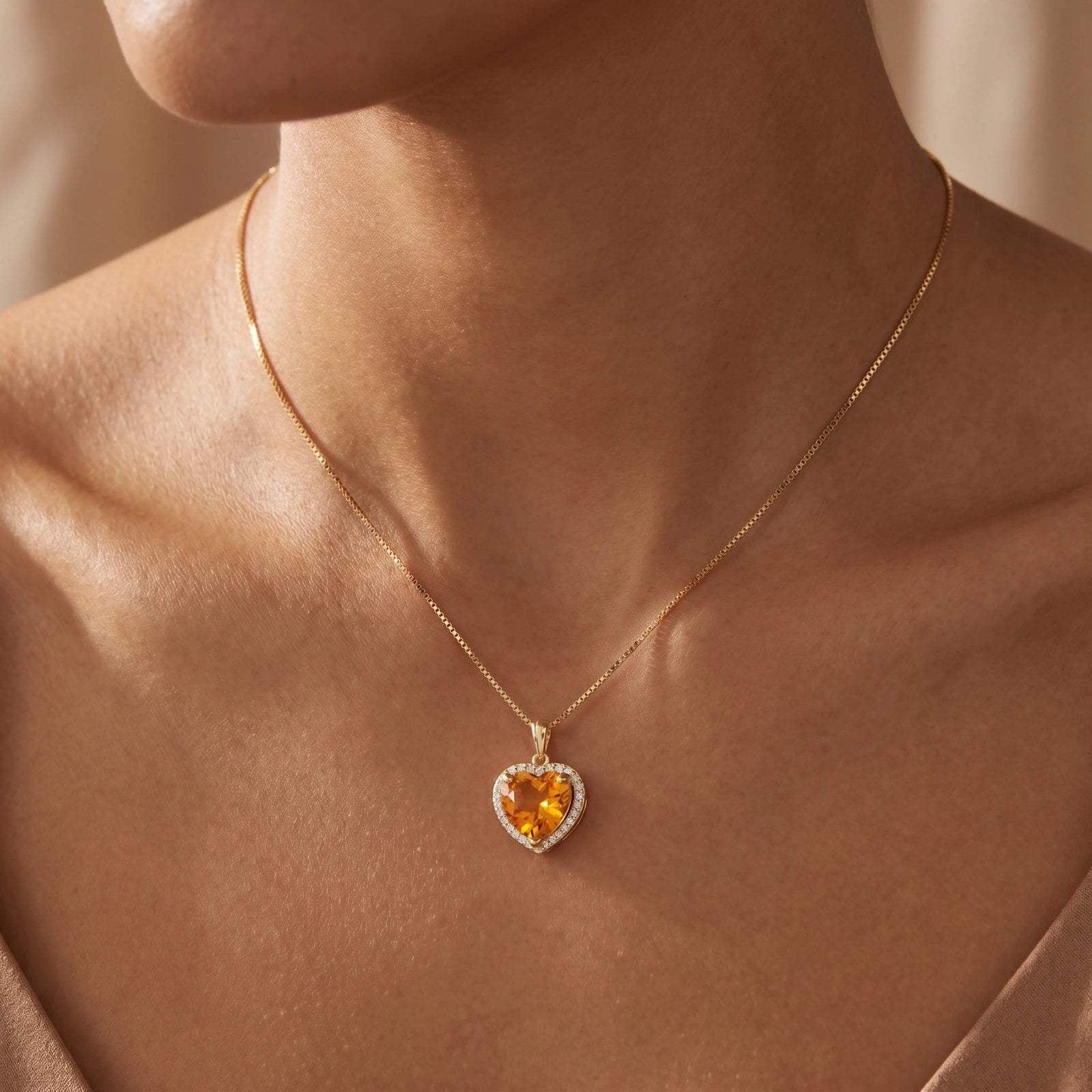 Yellow Gold Citrine & Diamond — Filiberta