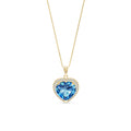Yellow Gold Diamond & Blue Topaz — Filiberta