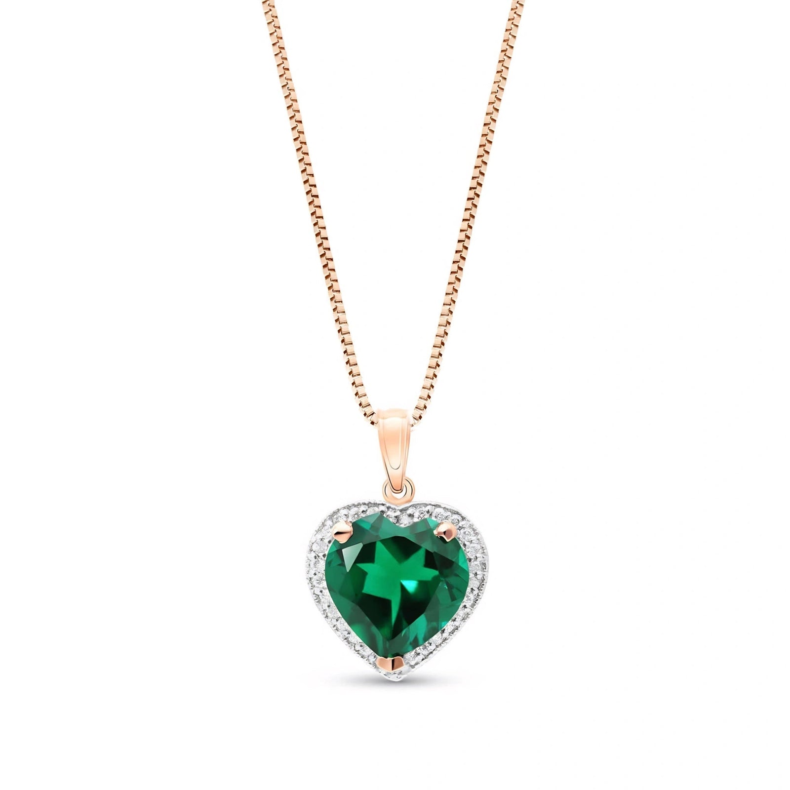 Rose Gold Emerald & Diamond — Filiberta