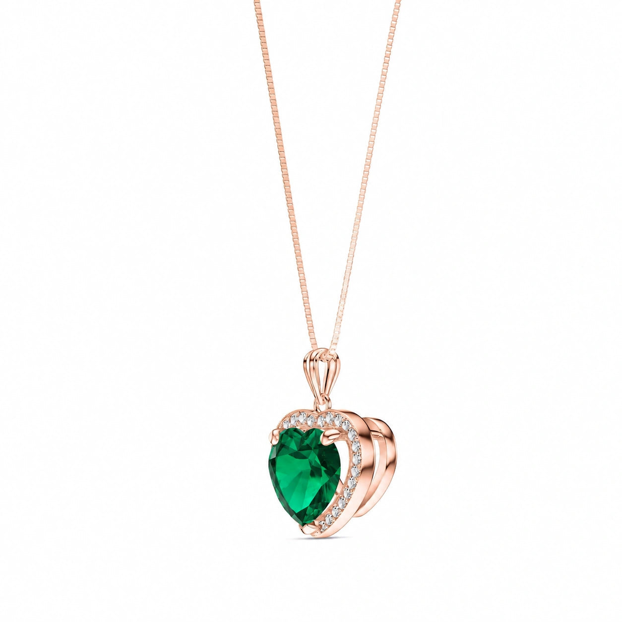 Rose Gold Emerald & Diamond — Filiberta